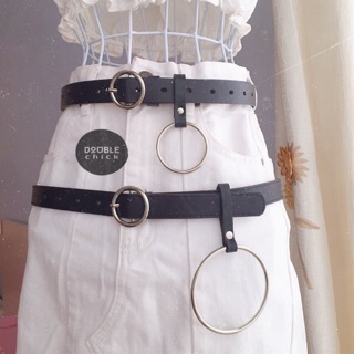 Thắt lưng pu kèm chain