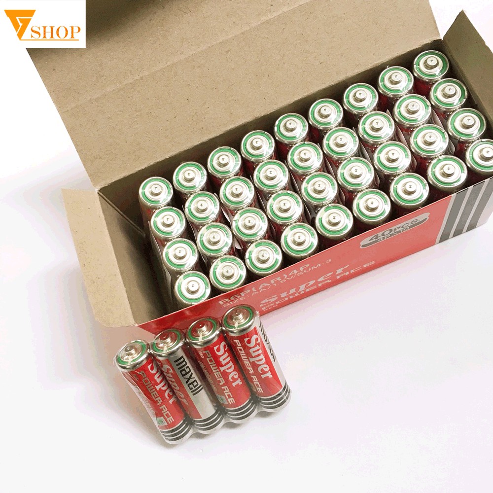 Pin AA Maxell Chất Liệu Cacbon