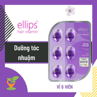 Viên serum dưỡng tóc ELLIPS (Vỉ 6 viên) - Vitamin dưỡng tóc