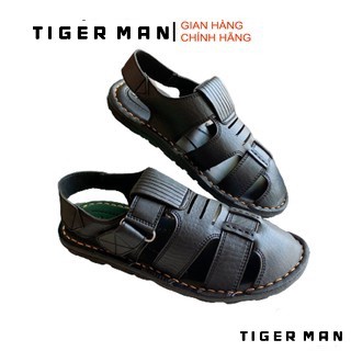 Dép sandanl rọ - da bò cao cấp - tiger man store
