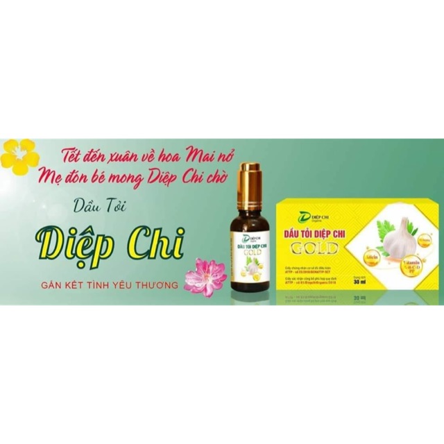 Dầu tỏi diệp chi gold mới có quà tặng