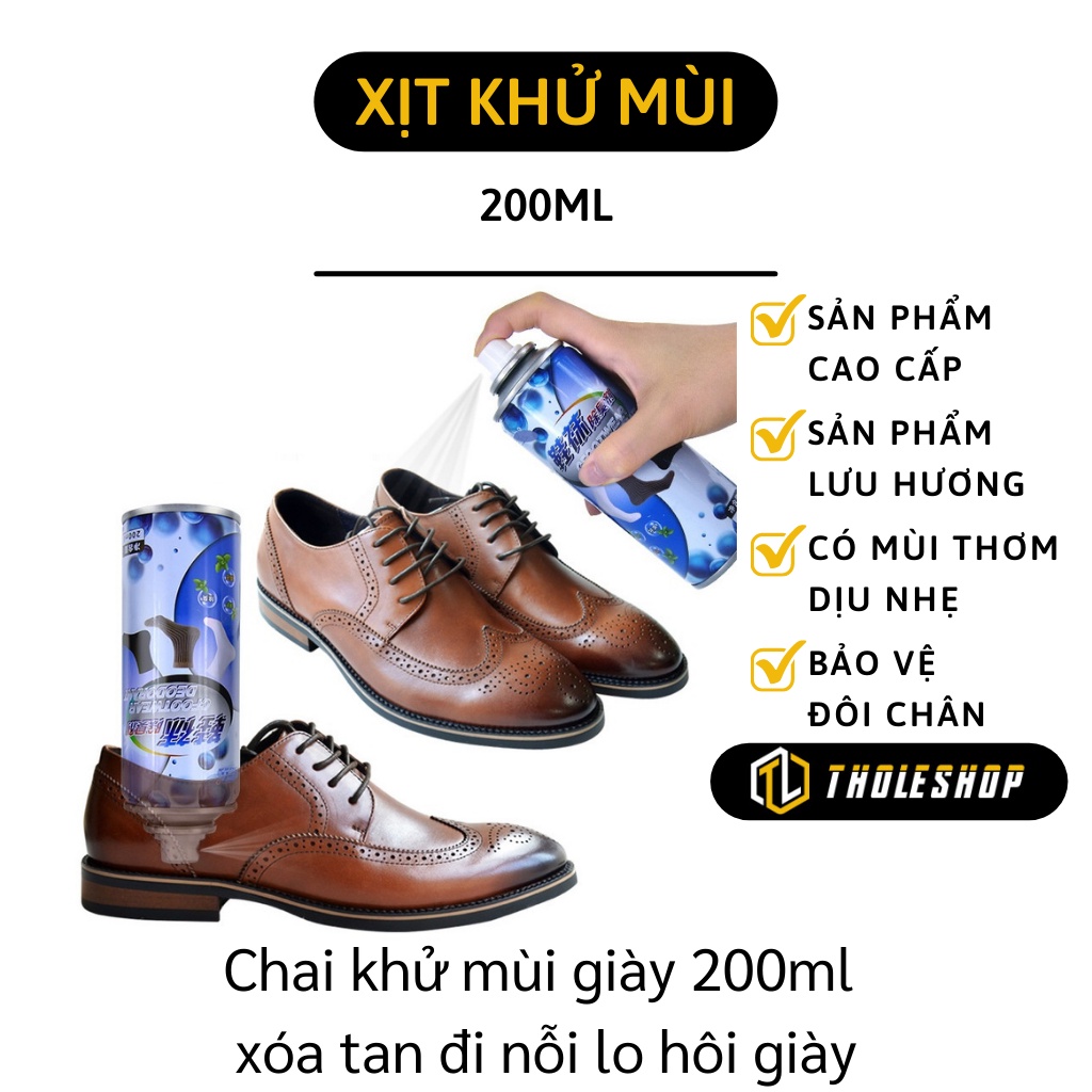Chai Xịt Khử Mùi Giày - Lọ Xịt Lưu Hương Công Nghệ Nano Bạc, Khử Mùi Dép, Mũ 9235