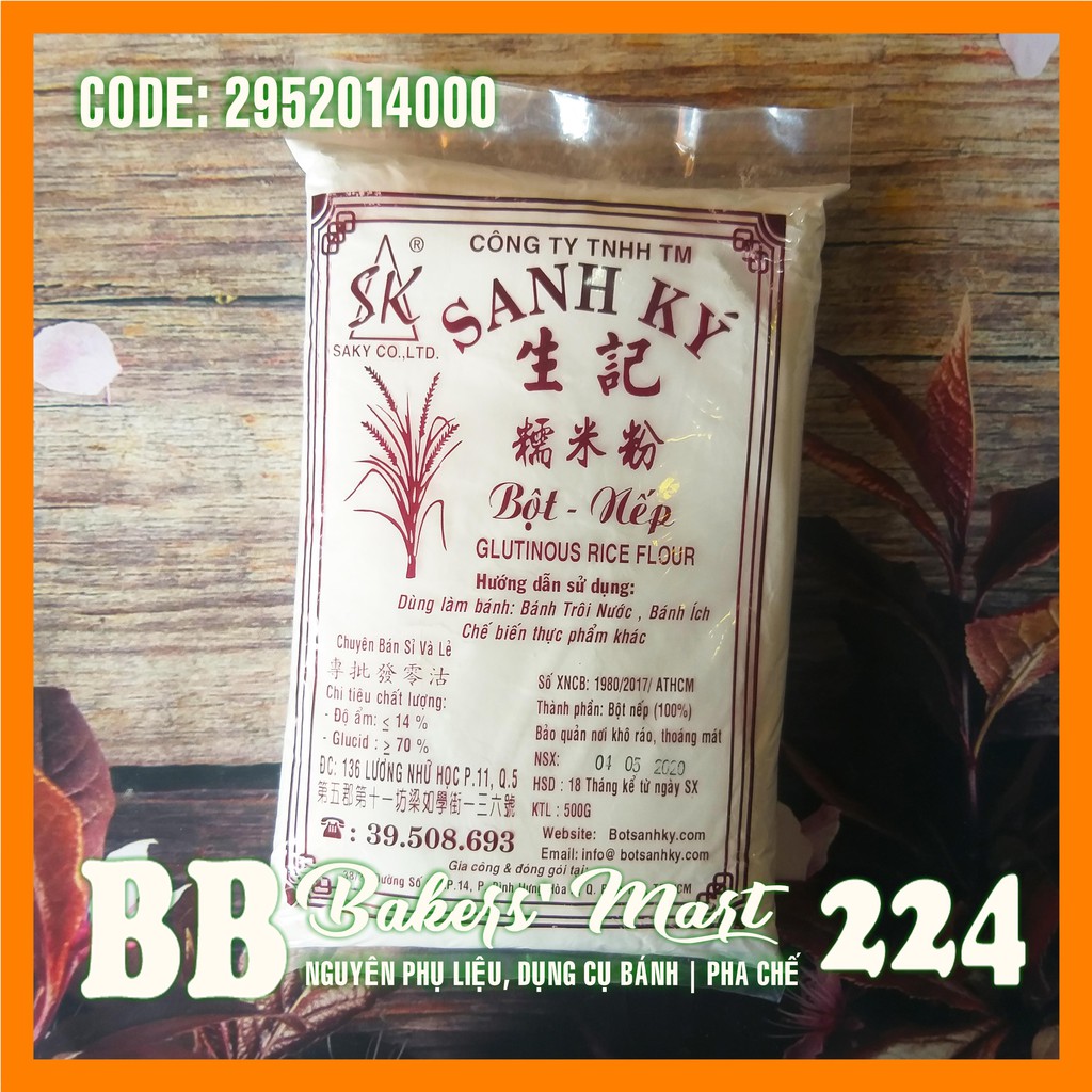 Bột NẾP hiệu SANH KÝ - Gói 500gr