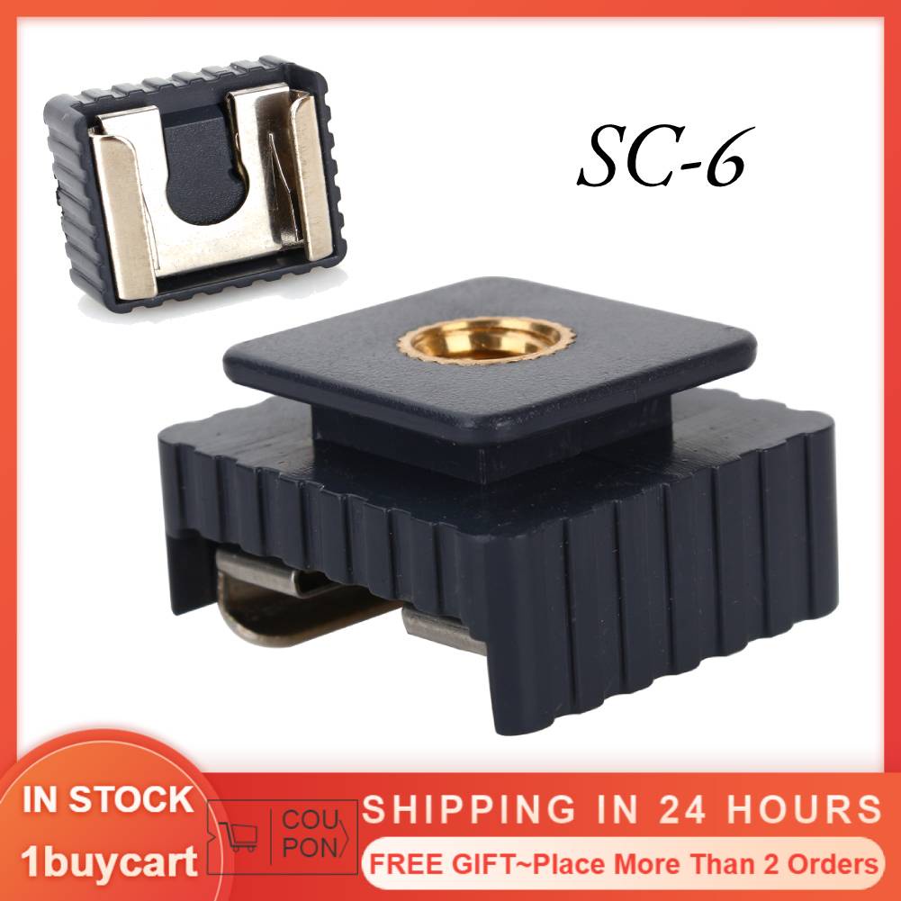 Đầu chuyển đổi hot shoe tiêu chuẩn bền bỉ phổ biến cho hầu hết các đèn flash máy ảnh