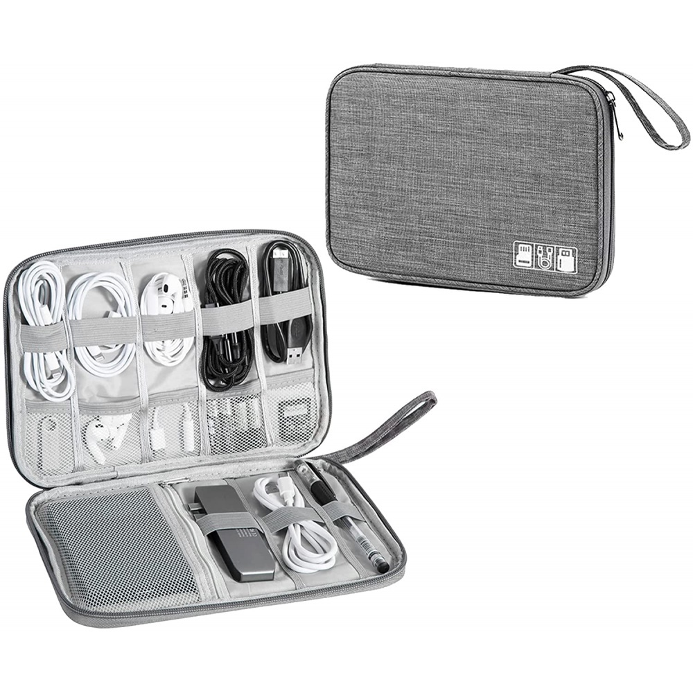 Túi Đựng Đồ Điện Tử/Cáp Sạc/Cáp USB/Cáp Sạc Cứng/Thẻ SD Chống Thấm Nước Đa Năng Dành Cho Đi Du Lịch