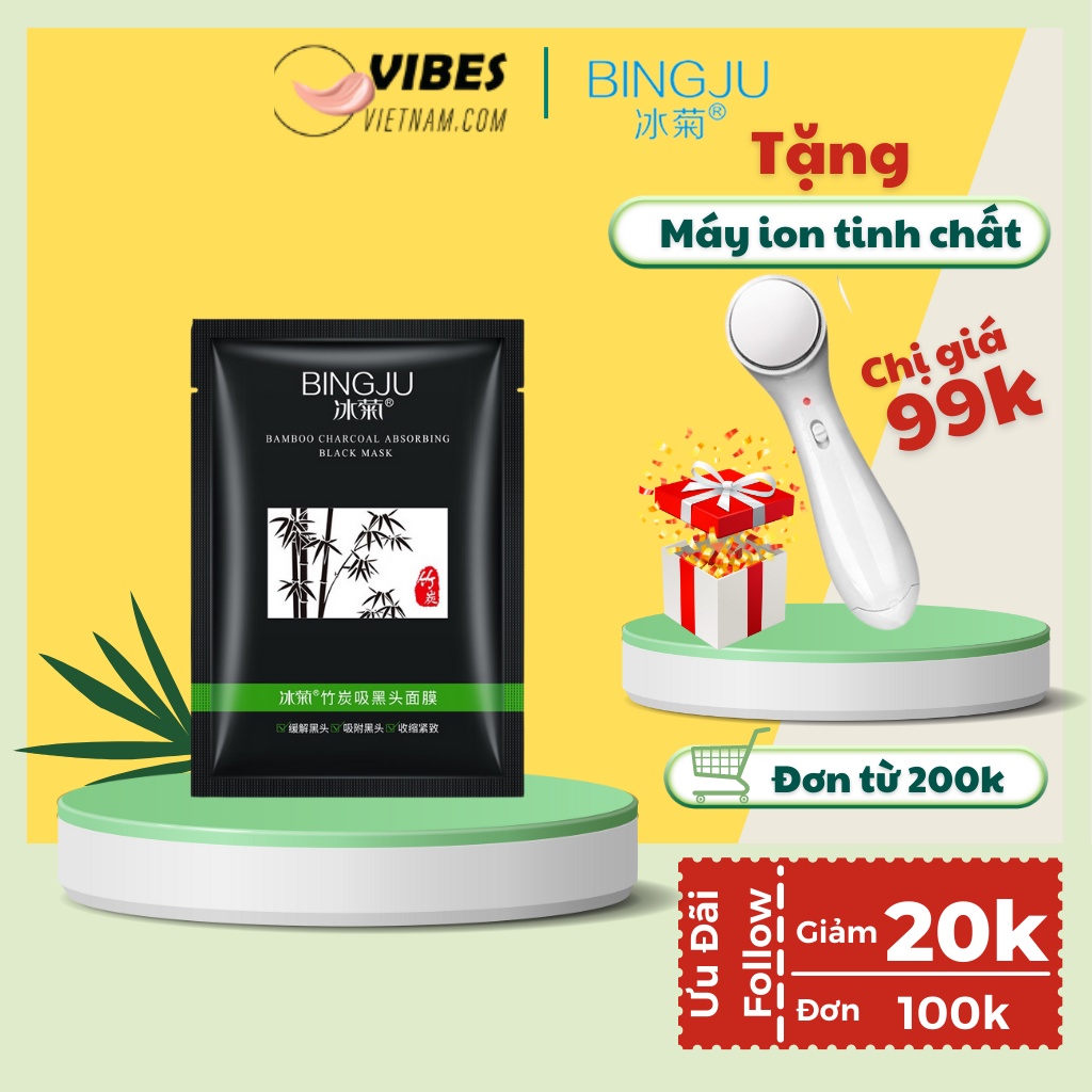 Gel Lột Mụn Đầu Đen Bingju Mini Mụn Cám Chiết Xuất Than Tre Hoạt Tính vibesvietnam