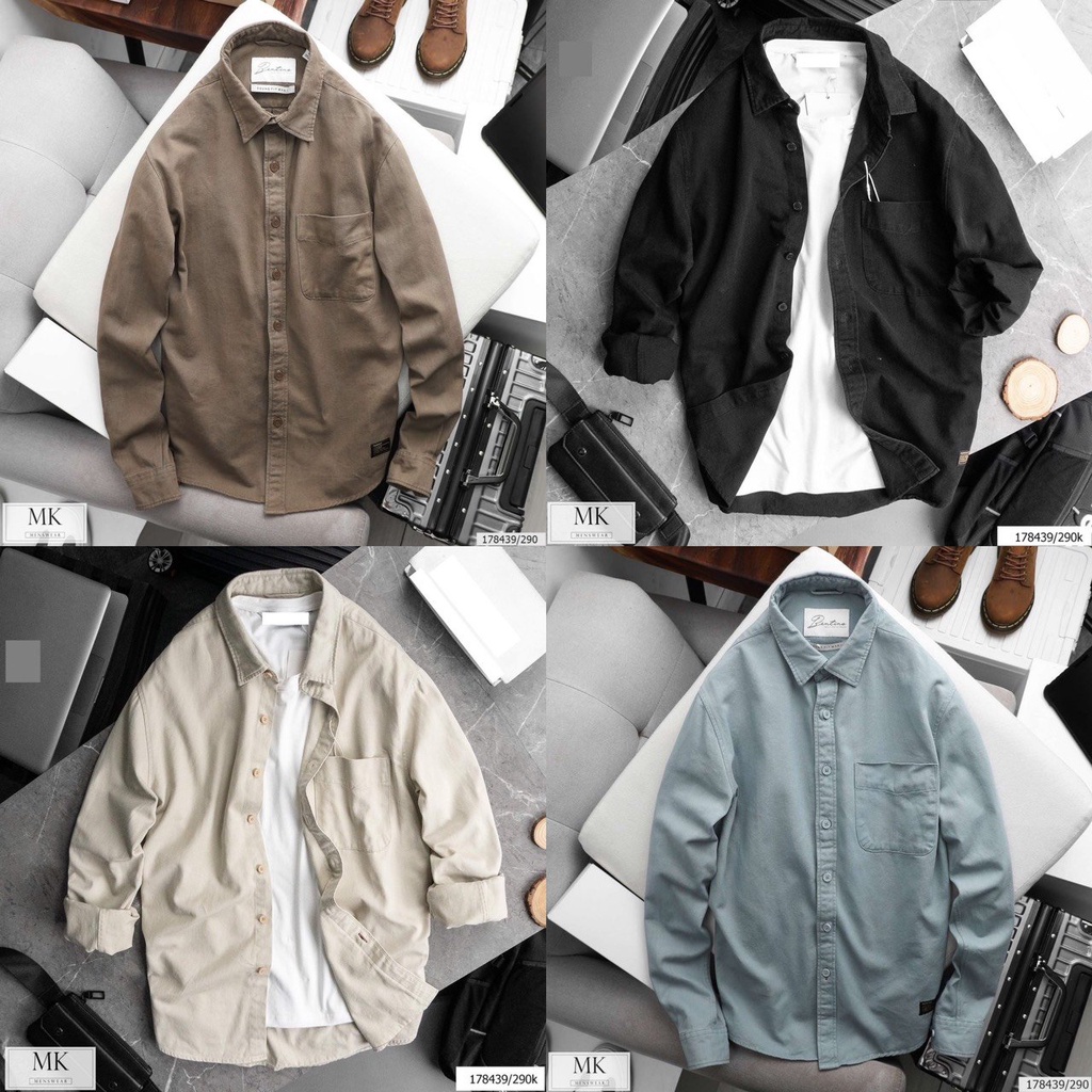 [ẢNH THẬT] Sơ Mi Kaki Nam Basic