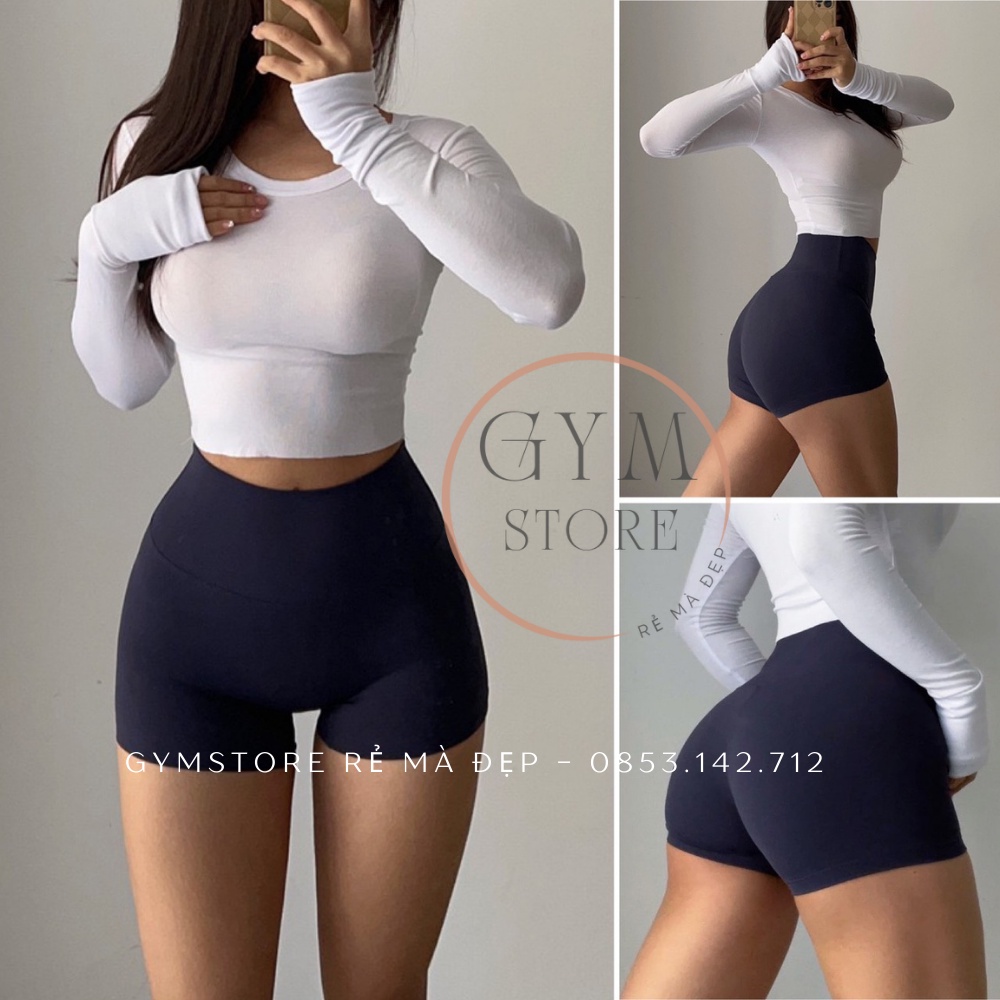 Quần Lulu Biker Short Legging Đùi tập gym nữ Yoga Erobic Đồ Tập Thể Thao Nữ Giá Rẻ 𝑮𝒀𝑴𝑺𝑻𝑶𝑹𝑬 923