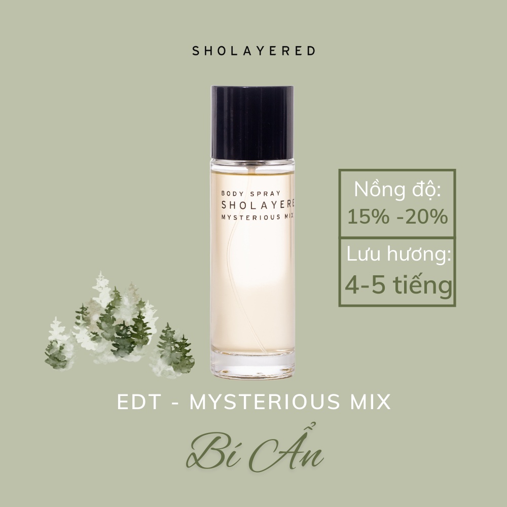 Nước hoa nam nữ unisex EDT Sholayered Chính hãng Nhật Bản 100ml [Mysterious Mix]