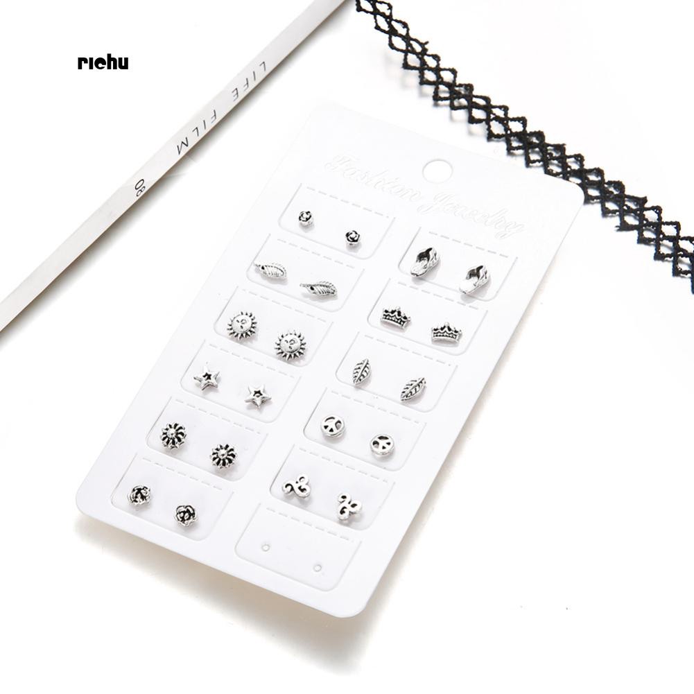 Set 11 Cặp Bông Tai Thời Trang Bohemia Cho Nữ