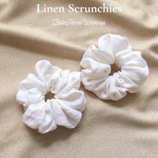 Belle Femme - Chun buộc tóc Linen Scrunchies