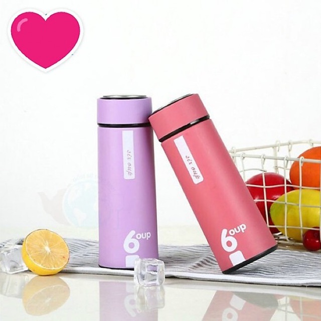 ❤️[Siêu Hot] Bình Đựng Nước Giữ Nhiệt Thuỷ Tinh 6 oup 450ml