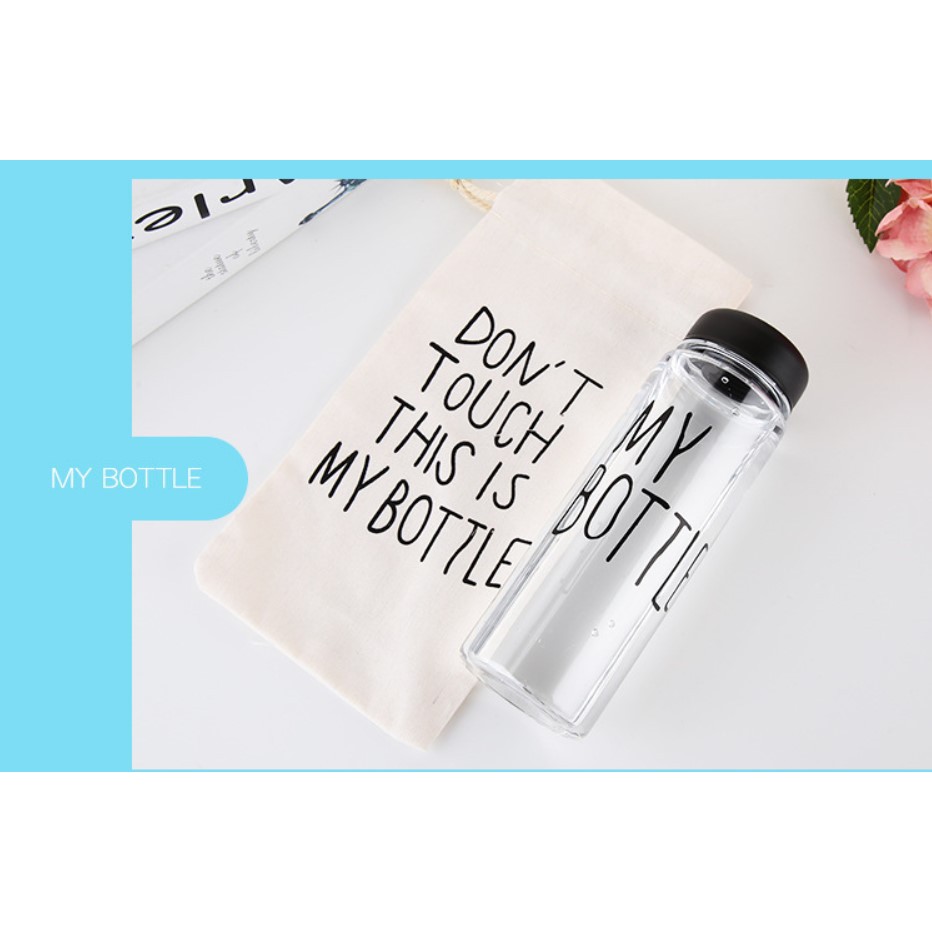 Có Sẵn - Bình Nước My bottle kèm túi vải Bình nước học sinh Bình 500ml