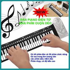 Đàn Piano điện tử cuộn dẻo 49 phím, chất liệu silicon - dễ dàng mang theo - rèn luyện năng khiếu cho bé - KID99