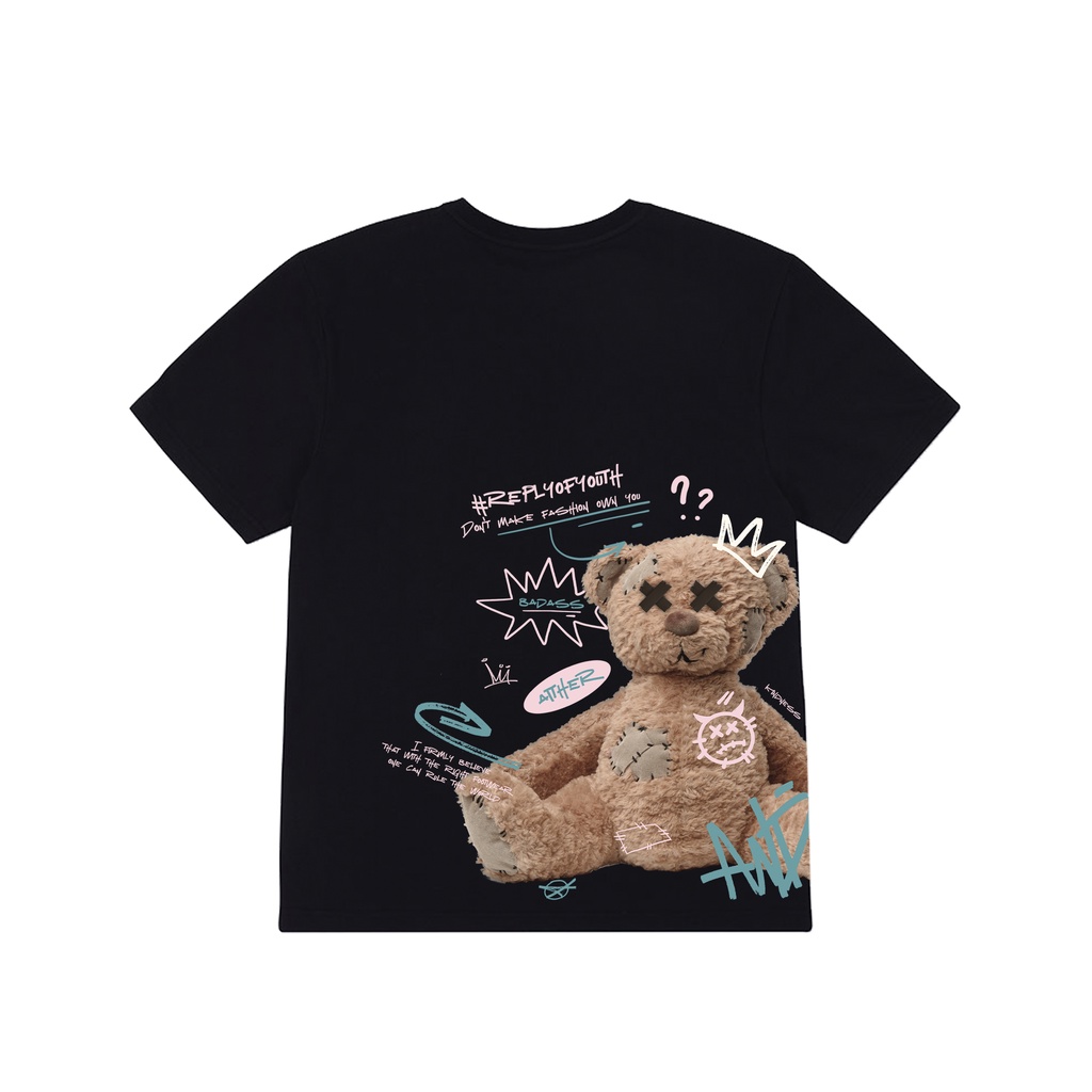 AITHER STUDIO Áo thun Teddy Bear cao cấp Unisex form rộng