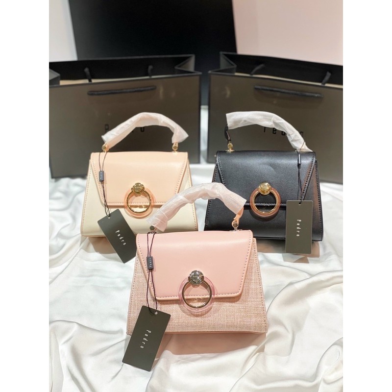 Túi quai cầm kèm dây đeo chéo síz 18cm