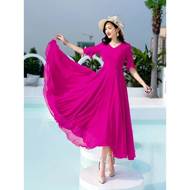 Đốm: m-5xl/7 color V áy áo bông, váy thường, váy dài, váy khiêu vũ m ảnh