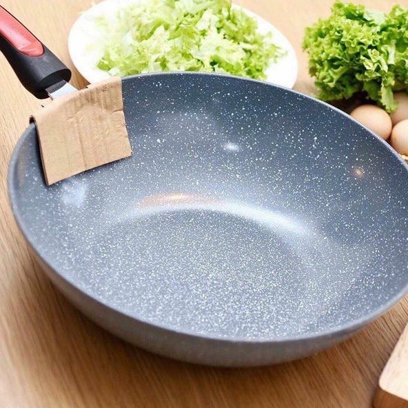 Chảo Chống Dính Đá Ceramic Sâu Lòng Đá Tự Nhiên Dùng Được Cho Bếp Từ Bếp Ga Và Cà Hồng Ngoại Siêu Tiện Dụng Angola