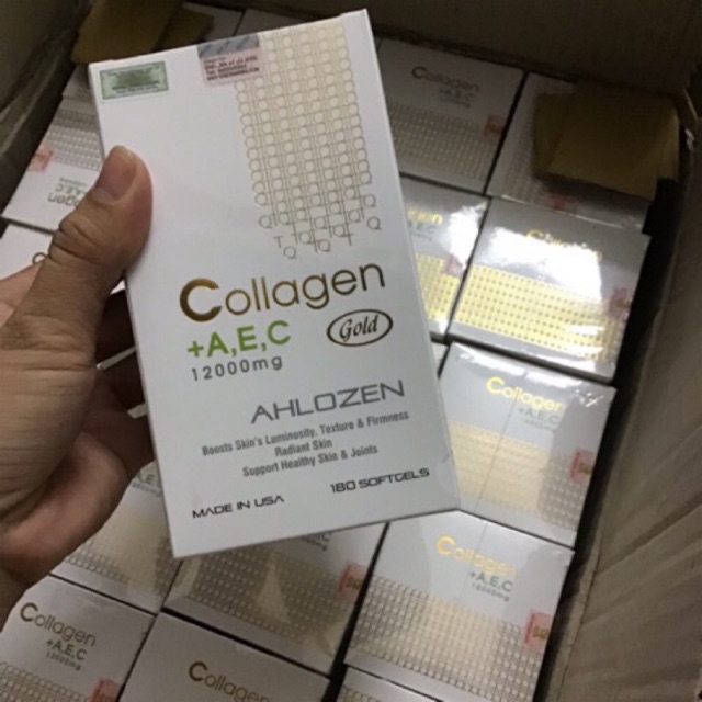 Viên uống Collagen AEC 12000mg date mới (180 viên)