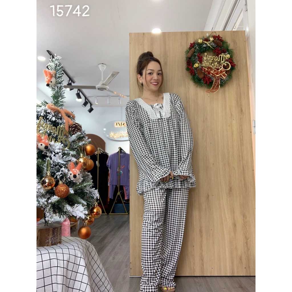 SALE Bộ đồ mặc nhà BIGSIZE tay dài CR SD.B 15742