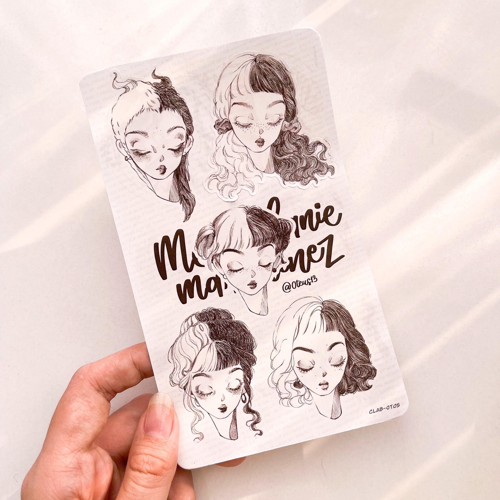 Sticker phong cách vintage Melanie by Oteus trang trí sổ | Hidari