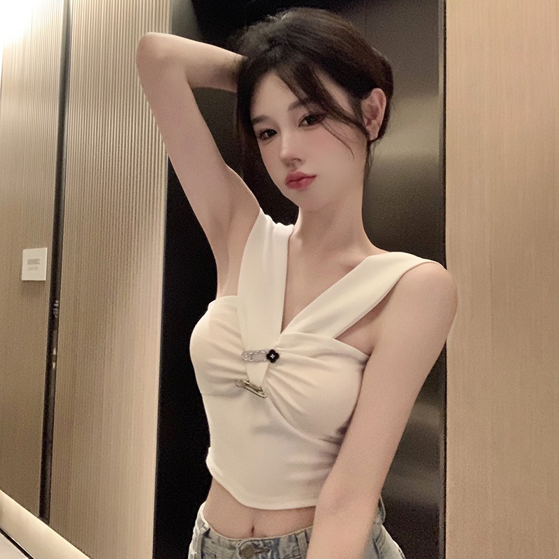 Áo Thun Không Tay Màu Sắc Thời Trang Sành Điệu Cho Nữ