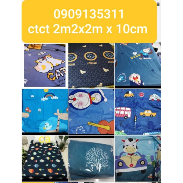 2m2 gra chống thấm cotton chọn màu