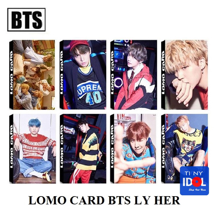 Combo 8 Hộp Lomo Card BTS Love Yourself Her 2017 - Hình Ảnh Kpop