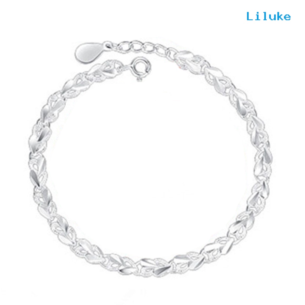 Vòng Tay Hợp Kim Mạ Bạc Kiểu Dáng Tinh Tế Thời Trang Cho Nữ