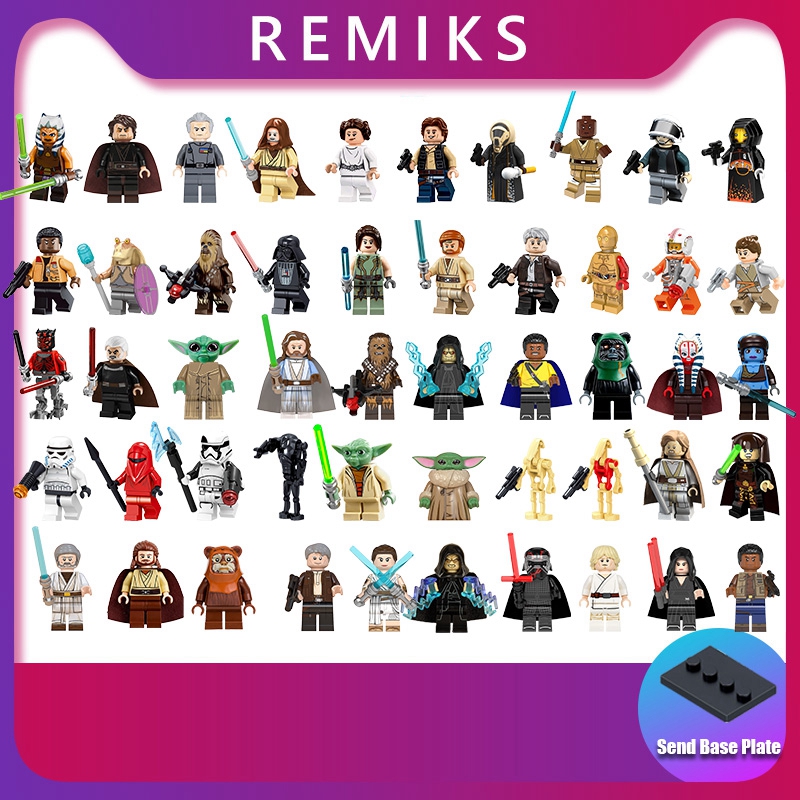 Bộ Lego Xếp Hình Star Wars Yoda Darth Vader Han Solo Luke Leia
