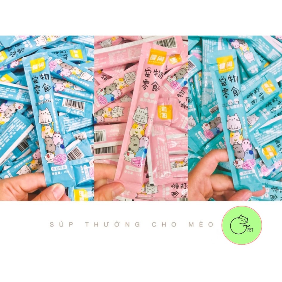 Súp thưởng cho mèo SHIZUKA, soup thưởng cho mèo thanh 15g | Tpetshop
