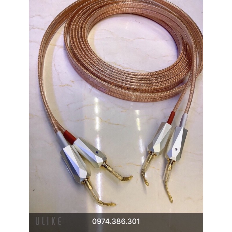 cặp 5m 2 vế dây loa cao cấp đã Diy hoàn thiện