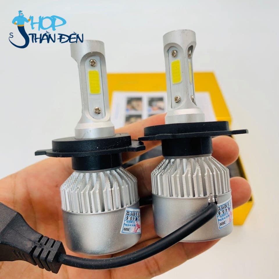 Đèn Pha Led C6 S2   3 Tim Chân h4 gắn Xe máy