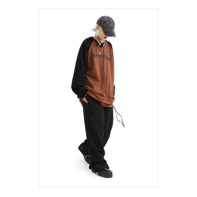 Áo phông dài tay Raglan Make it Rain Heybig