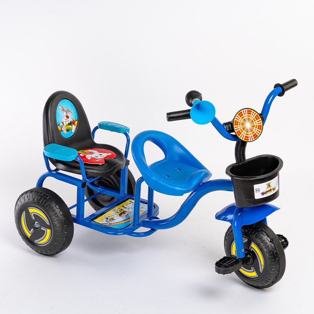 Xe đạp 3 bánh trẻ em ghế đôi Đại Phát Tài - dành cho trẻ từ 3 đến 5 tuổi - 1103XKD