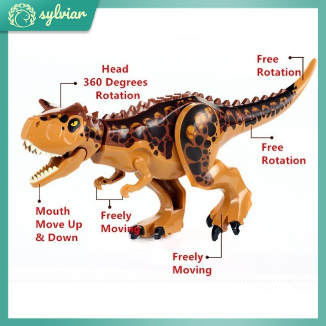 Mô Hình Đồ Chơi Lego Khủng Long T-rex Màu Xanh Lá 24-28cm
