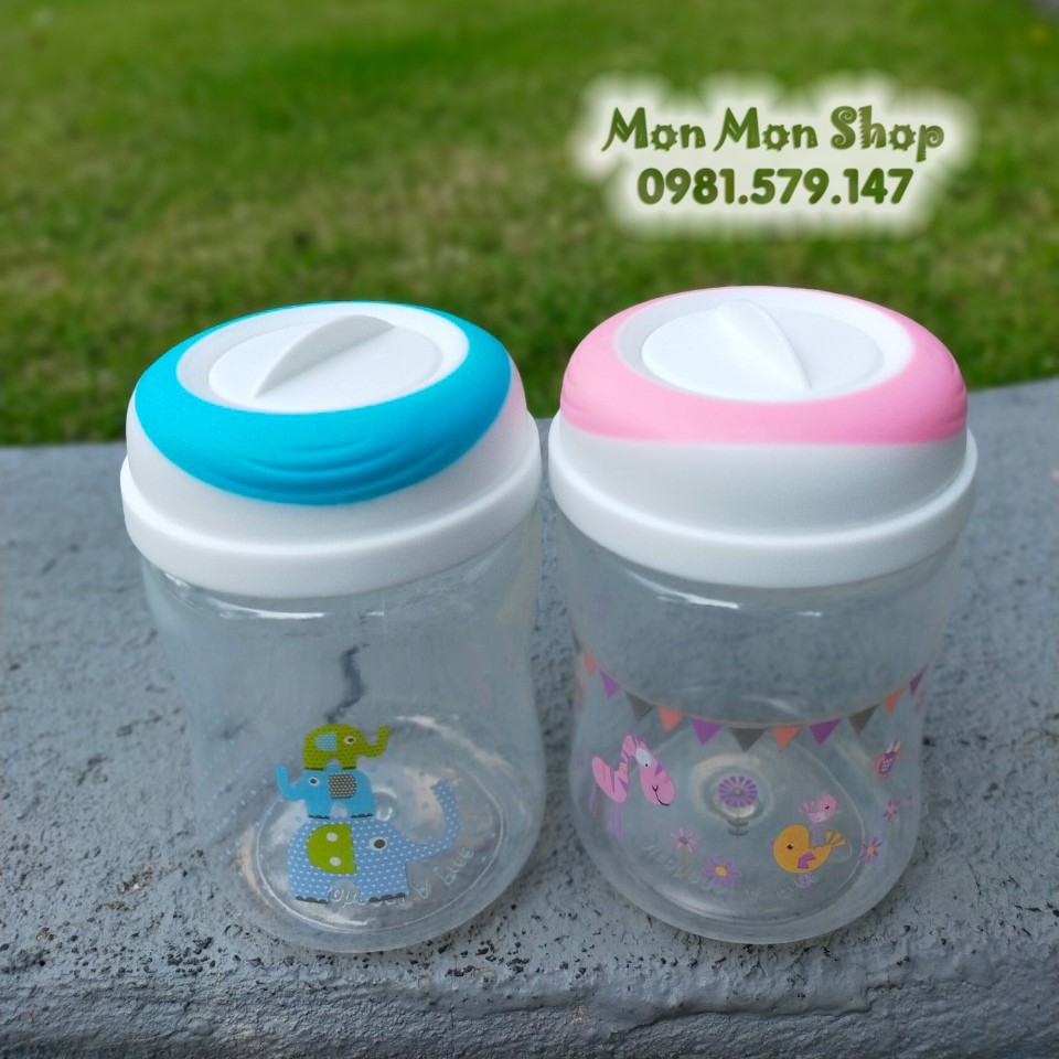 [150ml] Bình trữ sữa/ bình đựng sữa mẹ cổ rộng UPASS Thái Lan vạch chia 125ml tương thích Pigeon