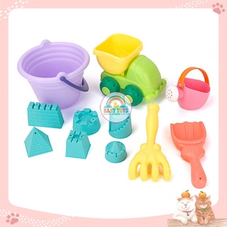 Bộ Đồ Chơi Xúc Cát Bãi Biển Dành Cho Các Bé Gồm 11 Chi Tiết (Hàng Chính Hãng, Nhựa Cao Cấp và An Toàn)