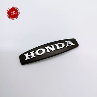 Tem decal chữ Honda dán trang trí xe máy chất liệu nhựa cứng kiểu dáng hơi cong nhẹ