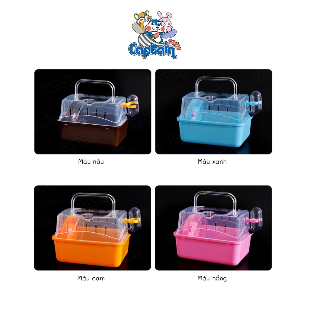 Lồng mini xách tay du lịch trong suốt cho Hamster