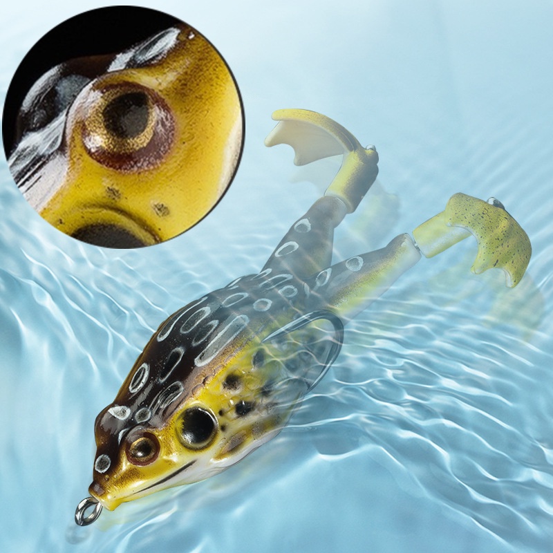 Mồi Câu Cá Hình Ếch Sấm Sét Mềm 13.6g