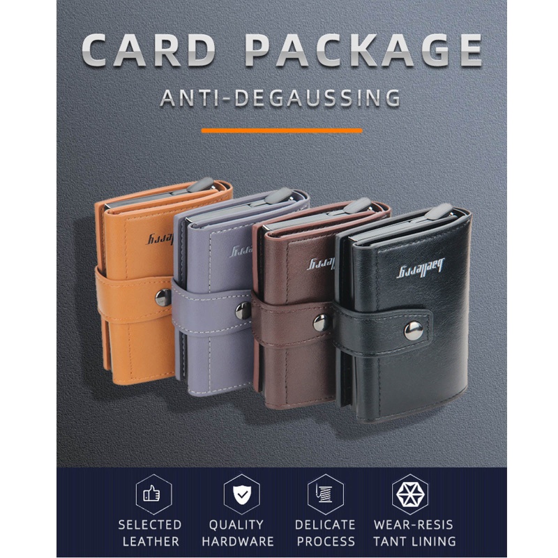 Ví Đựng Thẻ ID / Tiền Mini Siêu Mỏng Chống RFID Tiện Dụng Cho Nam