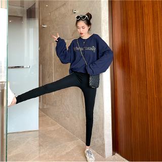 quần legging co giãn đính đá