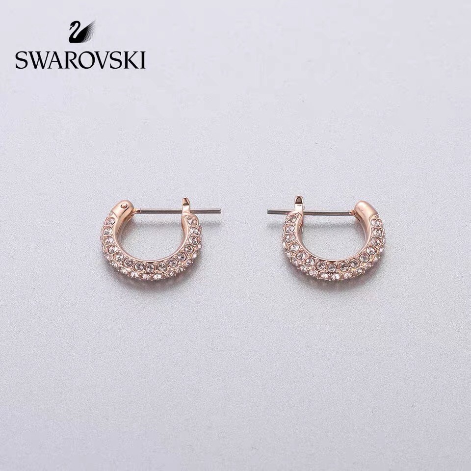 Bông tai mạ vàng hồng đính đá Swarovski / Swarovski STONE