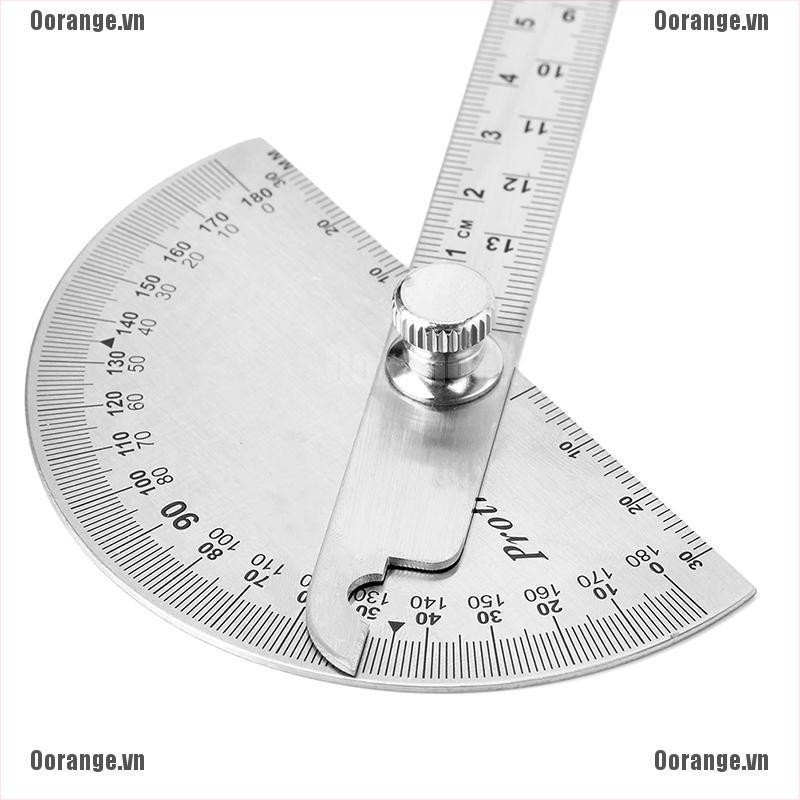 Thước đo góc đa năng 15cm 180 độ bằng thép không gỉ chất lượng cao