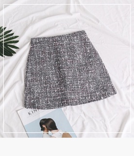 Chân váy dạ tweed