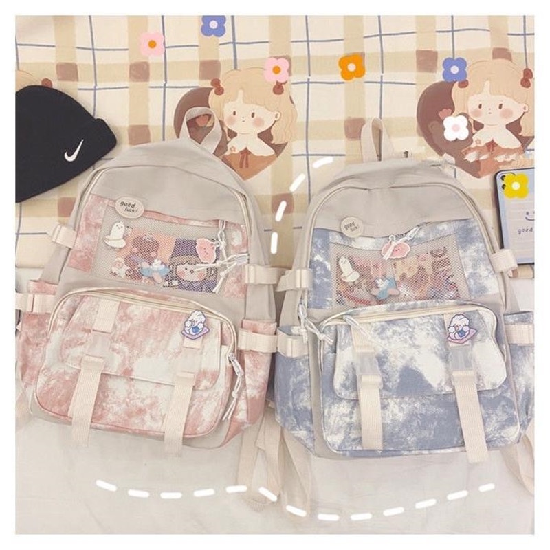 Ba Lô Vải Oxford Nhuộm Màu Thời Trang Cho Nữ