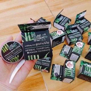 Bột trắng răng than tre Herbal Charcoal Powder Toothpaste Thái Lan