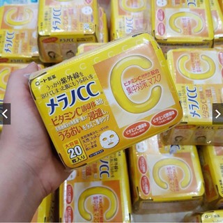 Mặt nạ CC MELANO vitamin C làm trắng da 20 miếng