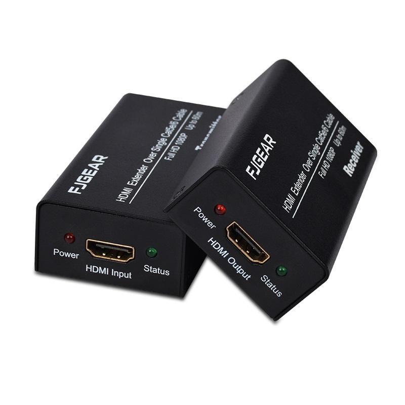 BỘ KHUẾCH ĐẠI CÁP HDMI 60M QUA CÁP MẠNG LAN FJGEAR (FJ - HEA60 )